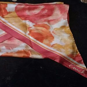 Coach silk scarf